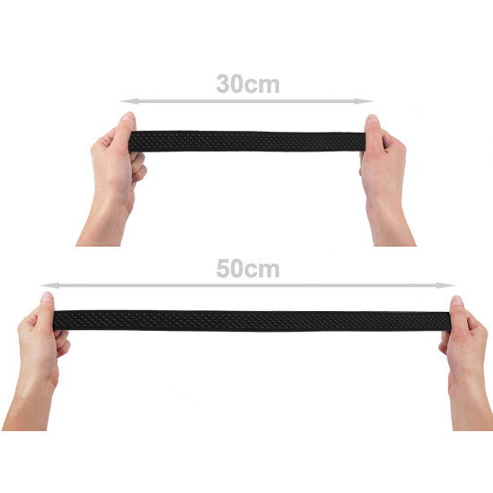Elastic non-slip band / silicone backed gripper width 25 mm - White (1 Meter) Elastic non-slip band / silicone backed gripper width 25 mm - White (1 Meter)