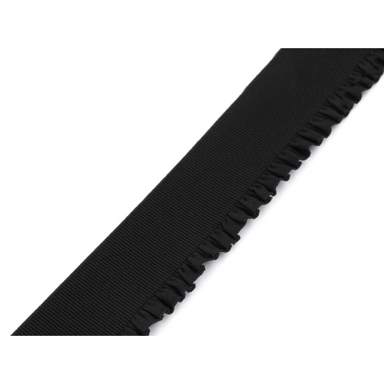 Single frill elastic ribbon width 53 mm - Dark green (20 Meters) Single frill elastic ribbon width 53 mm - Dark green (20 Meters)