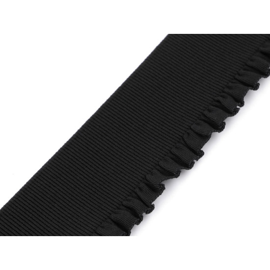 Single frill elastic ribbon width 53 mm - Dark green (20 Meters) Single frill elastic ribbon width 53 mm - Dark green (20 Meters)