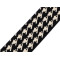 Elastic, soft width 40 mm houndstooth - Black (1 Meter)