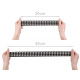Elastic, soft width 40 mm houndstooth - Black (20 Meters)