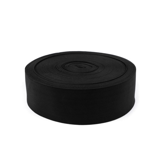 Woven elastic, width 80 mm - White (1 Meter)