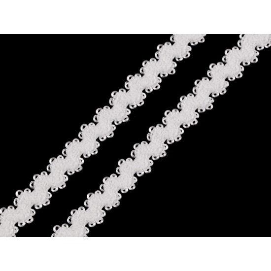 Decorative elastic width 10 mm - Off white (45 Meters)