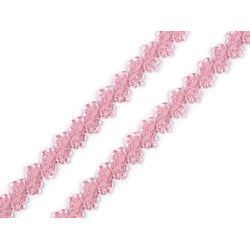 Decorative elastic width 10 mm - Vintage pink (1 Meter)