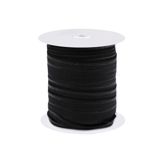 Decorative elastic width 14 mm - Black (90 Meters)