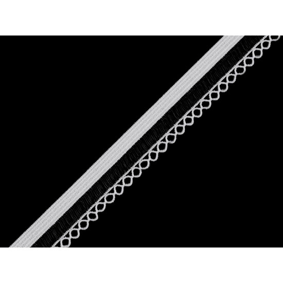 Decorative elastic width 14 mm - Black (90 Meters)