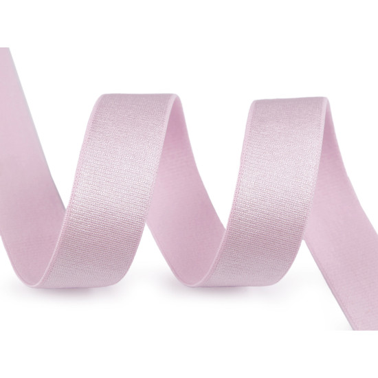 Satin bra strap elastic, width 20 mm - Black (90 Meters)