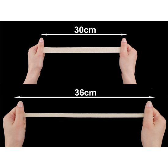 Satin bra strap elastic, width 20 mm - Black (90 Meters)