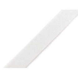 Satin bra strap elastic, width 20 mm - White (10 Meters)