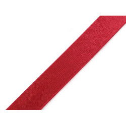 Satin bra strap elastic, width 20 mm - Red (10 Meters)