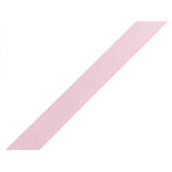 Satin bra strap elastic, width 15 mm - Pale pink (10 Meters)