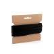 Satin bra strap elastic, width 8 mm - Black (1 Meter)