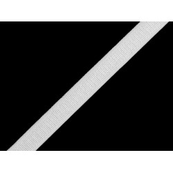 Satin / shoulder elastic width 6 mm - White (1 Meter)