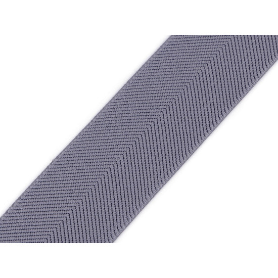 Elastic with twill pattern for belts and suspenders, width 40 mm - Blue dark (1 Meter) Elastic with twill pattern for belts and suspenders, width 40 mm - Blue dark (1 Meter)