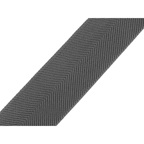 Elastic with twill pattern for belts and suspenders, width 40 mm - Blue dark (1 Meter) Elastic with twill pattern for belts and suspenders, width 40 mm - Blue dark (1 Meter)