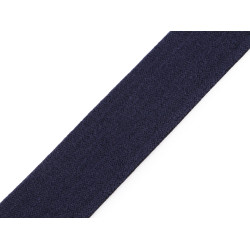 Elastico morbido, double-face, larghezza: 40 mm - Blu parigi (1 Metro)
