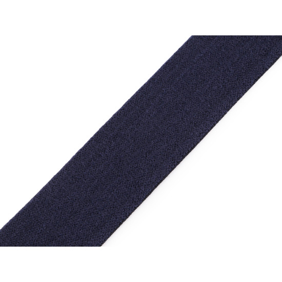 Elastic cu două fețe moale lățime 40 mm - Albastru parizian (1 Metru) Elastic cu două fețe moale lățime 40 mm - Albastru parizian (1 Metru)
