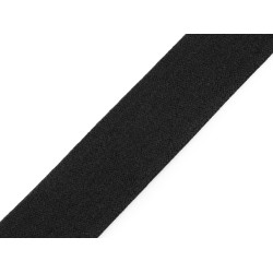 Elastico morbido, double-face, larghezza: 40 mm - Nero (1 Metro)