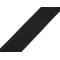 Gummiband doppelseitig, weich, breite 40 mm - Schwarz (1 Meter)
