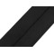 Elastic fold over trimming width 58 mm - Black (1 Meter)