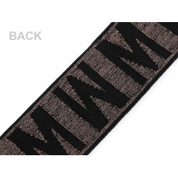 Soft elastic for hems of clothes, width 50 mm - Darkbeige (1 Meter)