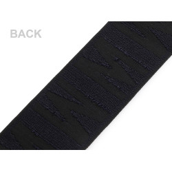 Soft elastic for hems of clothes, width 50 mm - Black (1 Meter)
