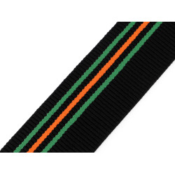 Elastic for hems of clothes, width 40 mm - Black (1 Meter)