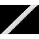 Elastic with arcs and silicone, width 12 mm - Black (10 Meters)