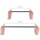 Elastic with arcs and silicone, width 12 mm - Black (10 Meters)