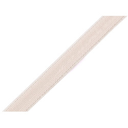 Elastic with silicone, width 10 mm - Lightbeige (10 Meters)
