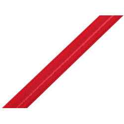 Elastic with silicone, width 10 mm - Red (10 Meters)