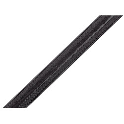 Elastic with silicone, width 10 mm - Gray (10 Meters)