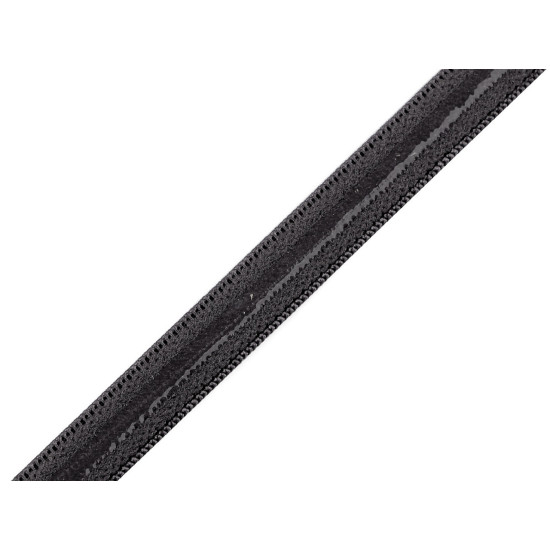 Elastic with silicone, width 10 mm - Forget-me-not blue (18 Meters) Elastic with silicone, width 10 mm - Forget-me-not blue (18 Meters)