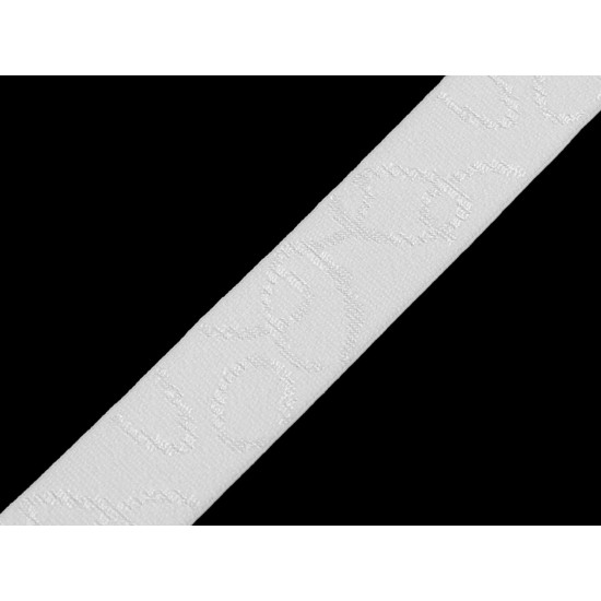 Shoulder elastic with a satin pattern, width 18 mm - Black (90 Meters) Shoulder elastic with a satin pattern, width 18 mm - Black (90 Meters)
