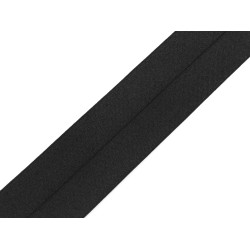 Fold over elastic trim, width 40 mm - Black (1 Meter)