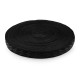 Elastic with silicone, width 25 mm - Black (1 Meter)