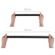 Elastic with silicone, width 25 mm - Black (1 Meter)