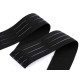 Elastic with silicone strips, width 50 mm - Black (1 Meter)