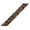 Elastic with leopard pattern / shoulder elastic, width 15 mm - Brown (1 Meter)