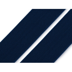 Soft woven elastic, width 25 mm - Paris blue (1 Meter)