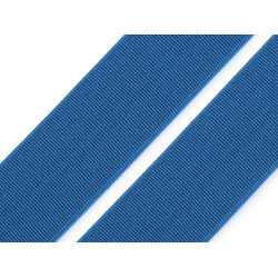 Soft woven elastic, width 25 mm - Blue (1 Meter)