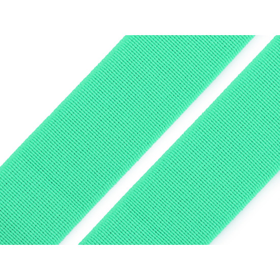 Soft woven elastic, width 25 mm - Mint (1 Meter)