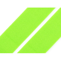 Soft woven elastic, width 25 mm - Green yellow (1 Meter)