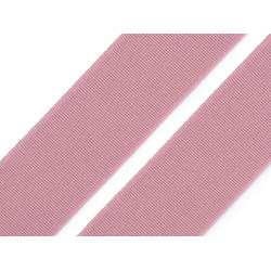 Soft woven elastic, width 25 mm - Vintage pink (1 Meter)
