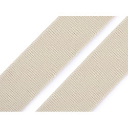 Soft woven elastic, width 25 mm - Lightbeige (1 Meter)