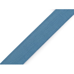 Pruženka s rypsovým vzorem / ramínková šíře 20 mm - Modrá jeans (18 Metry)