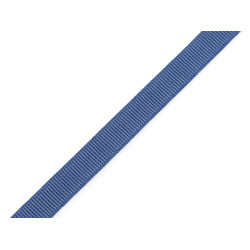 Pruženka s rypsovým vzorem / ramínková šíře 10 mm - Modrá jeans (18 Metry)