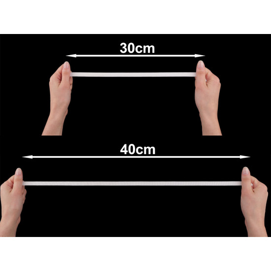 Pruženka s rypsovým vzorem / ramínková šíře 10 mm - Černá (18 Metry) Pruženka s rypsovým vzorem / ramínková šíře 10 mm - Černá (18 Metry)