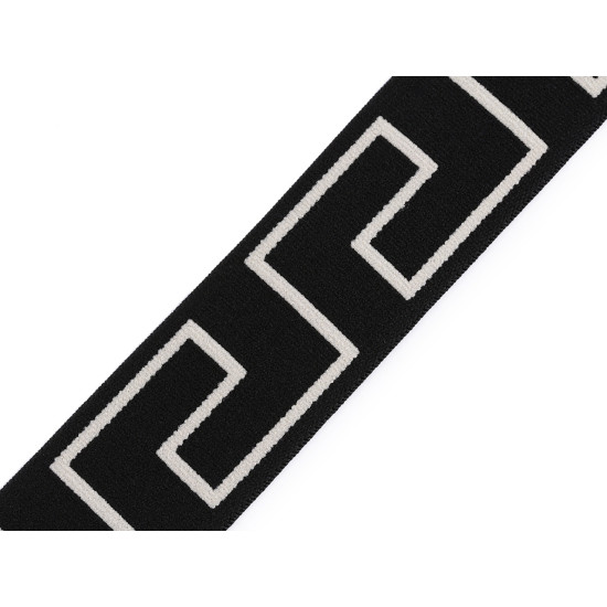 Banda elastica moale, 40 mm - Negru (20 Metri)