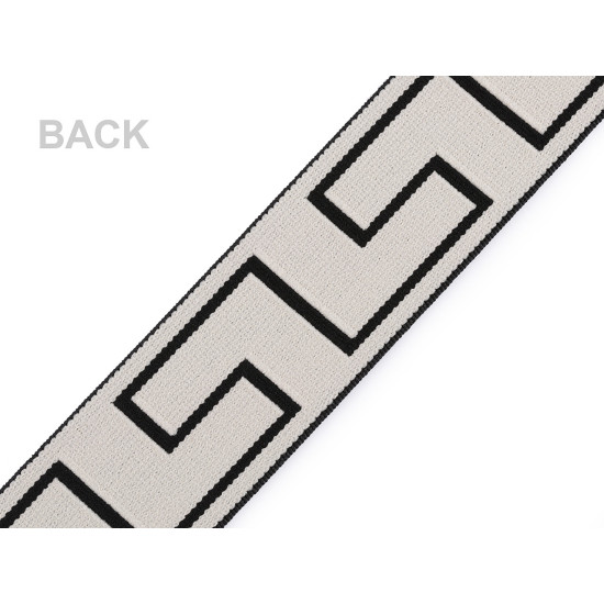 Banda elastica moale, 40 mm - Negru (20 Metri)